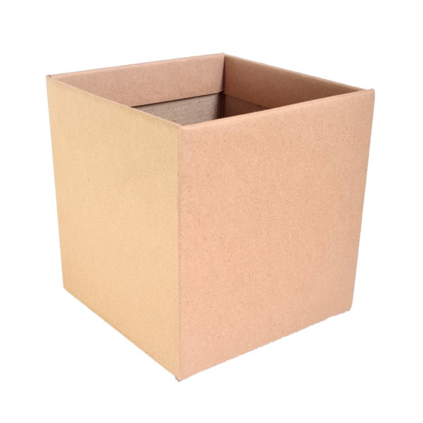 10 Unds Cachepot Quadrado Pote 15 - Liso Kraft