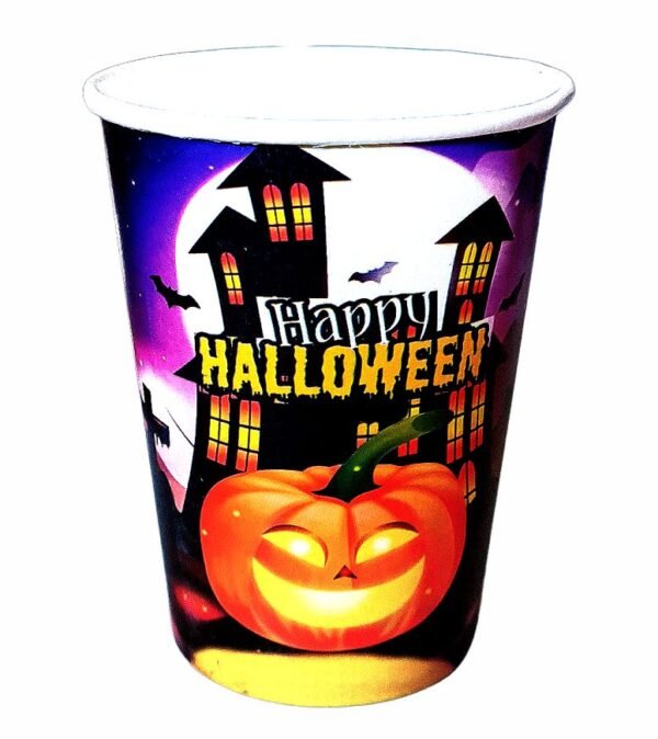 10 Copos Papel Descartável 240ml Festa – Halloween Happy