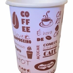 10 Copos Papel Descartável 240ml Festa Suco - Café Palavras