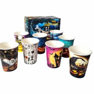 10 Copos Papel Descartável 240ml Festa Suco - KIT HALLOWEEN