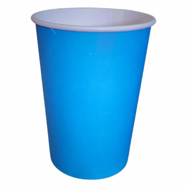10 Copos Papel Descartável 240ml Café Festa Suco - Azul