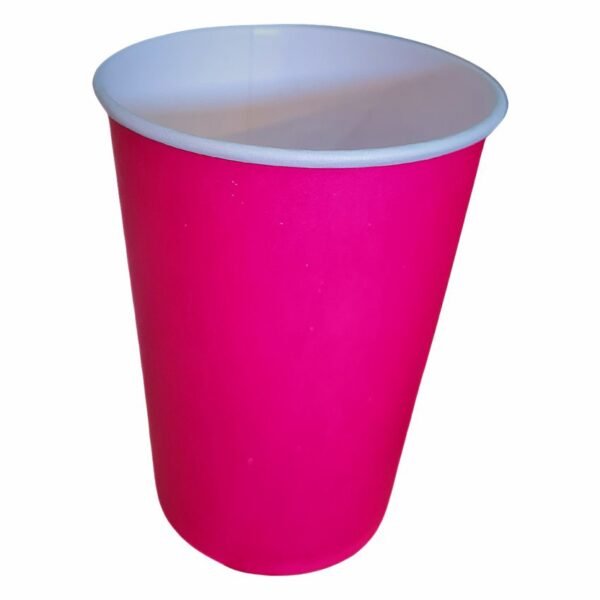10 Copos Papel Descartável 240ml Café Festa Suco - Rosa