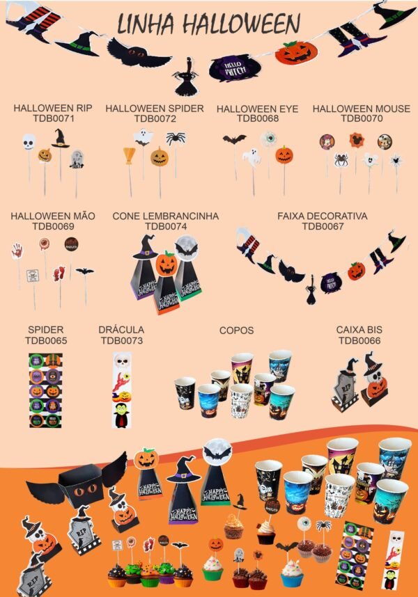 Pick para Docinho Pct 36 unds - Halloween Rip - Image 10