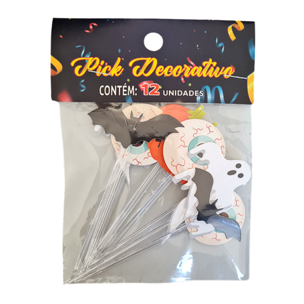Pick para Docinho Pct 36 unds - Halloween Eye - Image 2