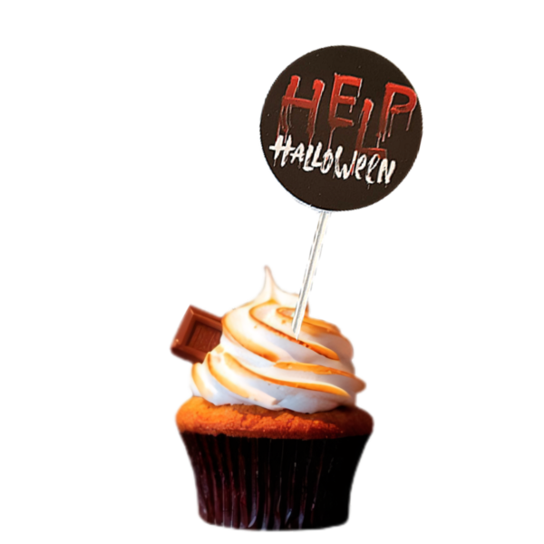 Pick para Docinho Pct 36 unds - Halloween Mão - Imagem 6
