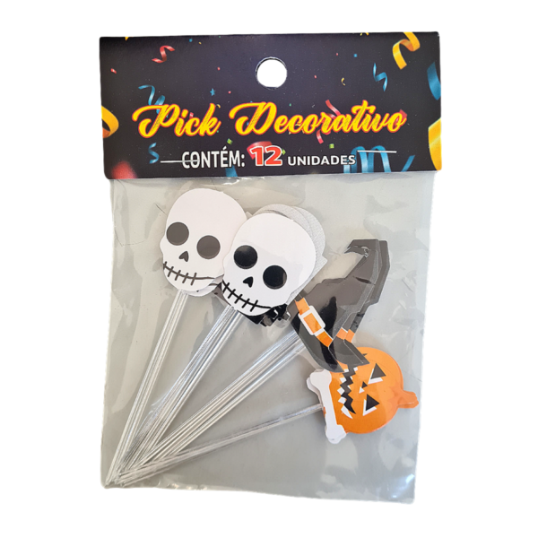 Pick para Docinho Pct 36 unds - Halloween Rip - Image 2