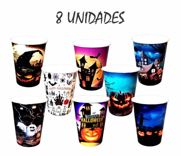 Kit Completo Faixa Copos Decoração - Festa Halloween - Imagem 6