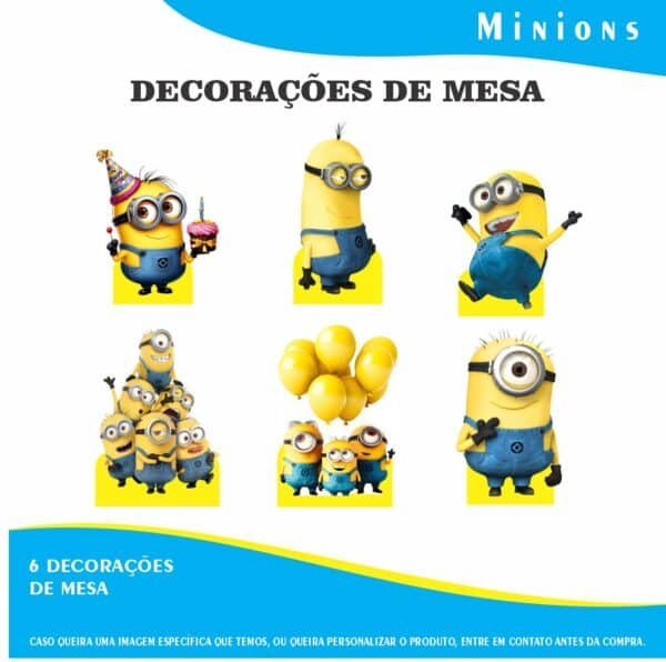 Kit Festa Minions - Fácil Montagem e Decoração Rápida para Festa Infantil - Imagem 4