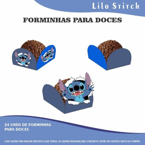 Kit Festa Fácil Montagem Decoração Prática - Lilo Stitch - 64 peças - Imagem 6