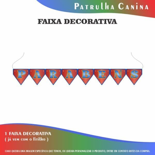 Kit Festa Fácil Montagem Decoração Prática - Patrulha Canina - 64 peças - Imagem 7